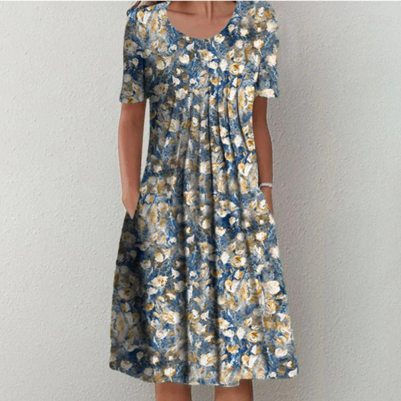Light Floral Blue / 5XL