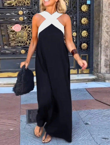 Black with White Shoulder Detail / UK 18/20 (3XL)